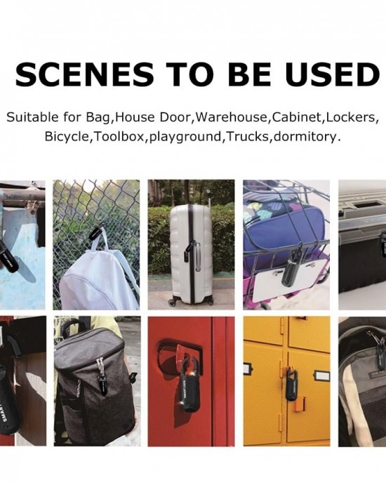 Smart USB Charging Bag Fingerprint Padlock Furniture Backpack Lock Black Smart USB Charging Bag Fingerprint Padlock Furniture Backpack Lock Black