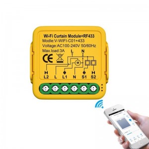 WiFi RF Graffiti Curtain Switch On   Off Module