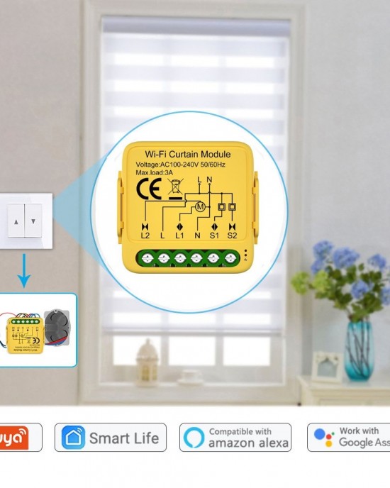 WiFi Graffiti Curtain Switch On Off Module WiFi Graffiti Curtain Switch On Off Module