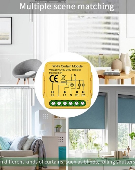 WiFi Graffiti Curtain Switch On Off Module WiFi Graffiti Curtain Switch On Off Module