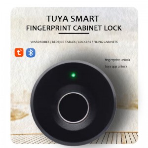 WAFU HF  M3 Tuya Smart Fingerprint Lock Drawer Lock Intelligent Electronic Furniture Locker Lock suitable for Thickness 14  21mm