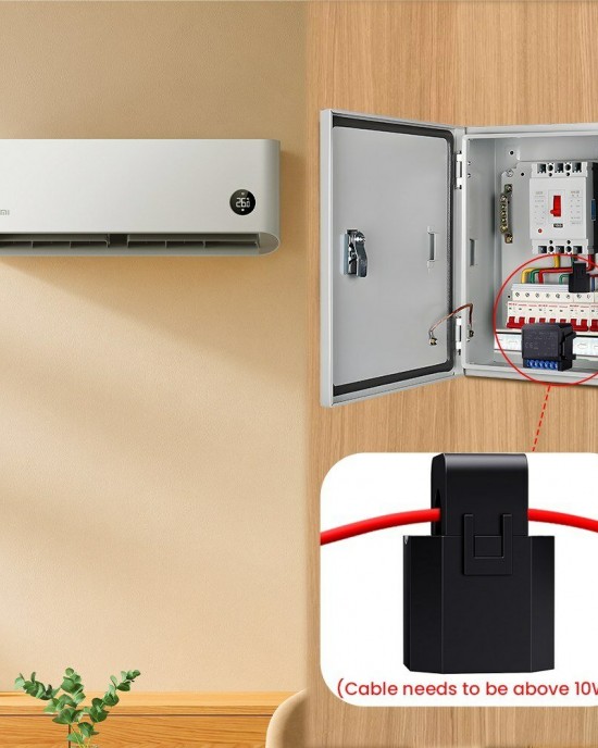 Tuya WiFi Energy Monitoring Meter with Real Time Power Consumption Statistics User Defined Power Settings Easy Installation for Intelligent Energy Management System Tuya WiFi Energy Monitoring Meter with Real Time Power Consumption Statistics User Defined Power Settings Easy Installation for Intelligent Energy Management System