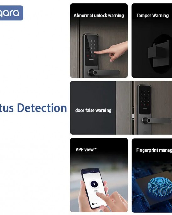 Aqara A100 Pro Smart Door Lock Zigbe BT5 0 Apple Homekey Unlock Fingerprint Unlock Work with Apple Homekit Aqara Home Aqara A100 Pro Smart Door Lock Zigbe BT5 0 Apple Homekey Unlock Fingerprint Unlock Work with Apple Homekit Aqara Home